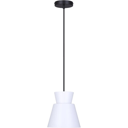 Arbella 1 Light 7.75 inch Black/White Pendant Ceiling Light