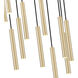 Forest LED 24 inch Modern Gold Chandelier Ceiling Light