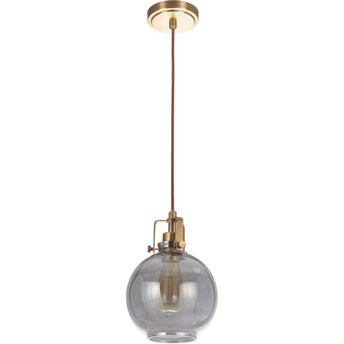 Gallery State House 1 Light 7.75 inch Vintage Brass Mini Pendant Ceiling Light
