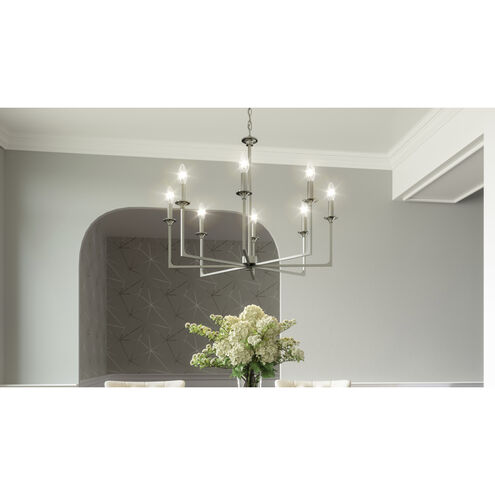 Prescott 8 Light 32 inch Brushed Nickel Chandelier Ceiling Light