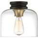 Ezra 1 Light 9.00 inch Flush Mount