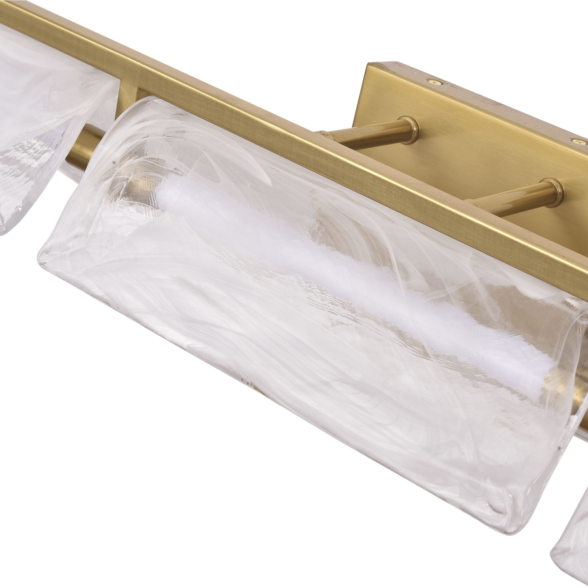 Mingle 3 Light 38 inch Satin Brass Bath Light Wall Light