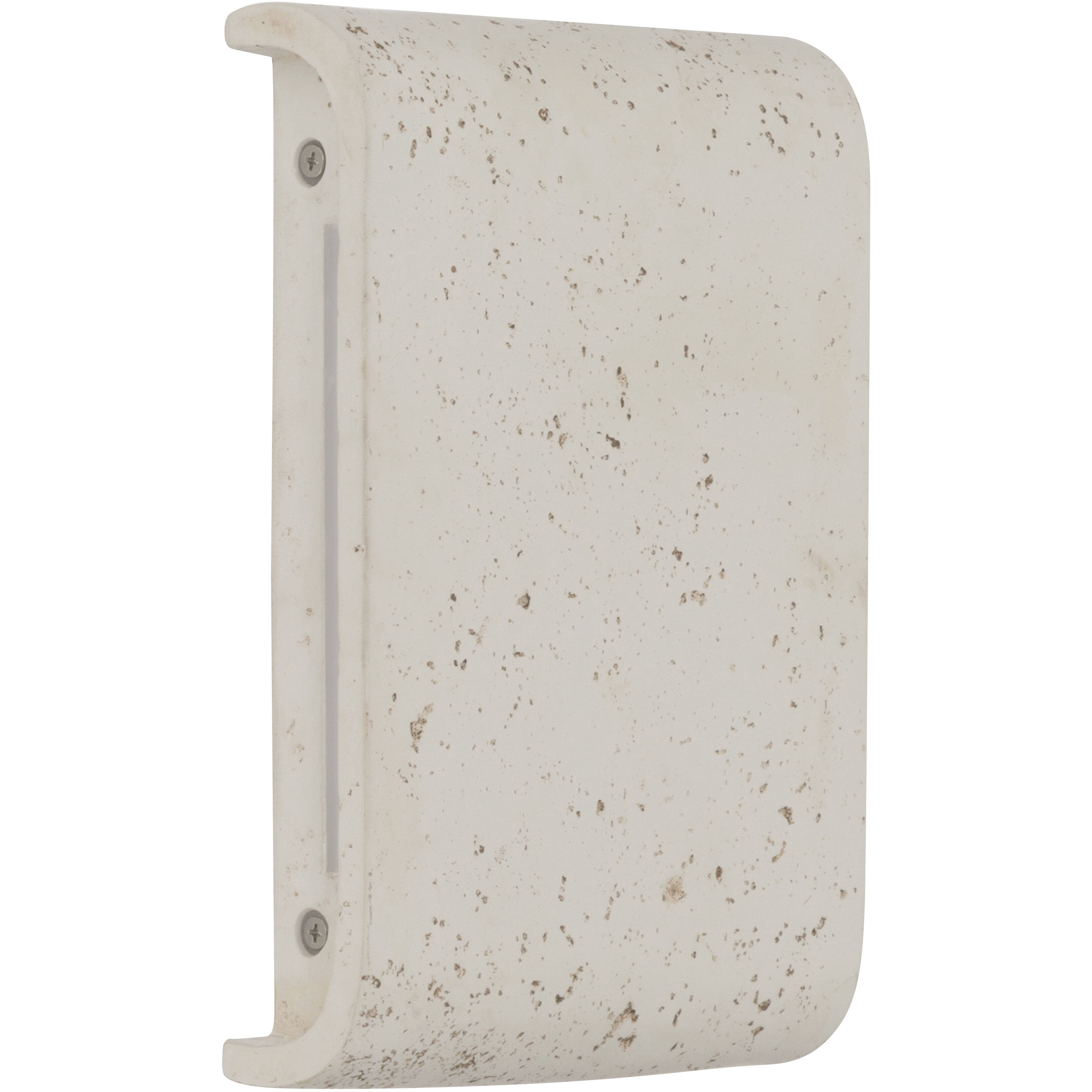 Stela 1 Light 6.25 inch White Travertine Outdoor Wall Light