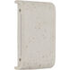 Stela 1 Light 6.25 inch White Travertine Outdoor Wall Light