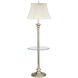 Newport 56 inch 150 watt Antique Brass Floor Lamp Portable Light