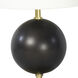 Grant 15.75 inch 60.00 watt Blackened Brass Mini Lamp Portable Light