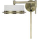 Sarnen LED 5 inch Antique Brass Wall Lamp Wall Light