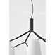 Canada 8 Light 37 inch Black & White Chandelier Ceiling Light