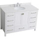 Irene 48 X 22 X 34 inch White Vanity Sink Set