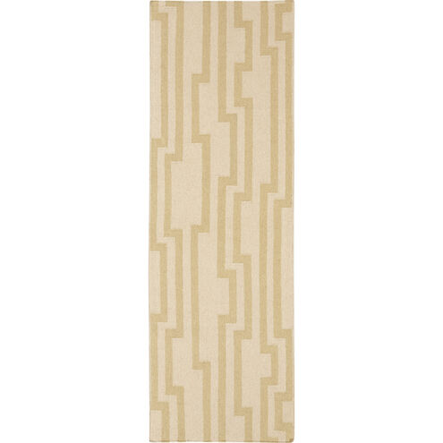 Market Place 96 X 30 inch Beige, Tan Rug