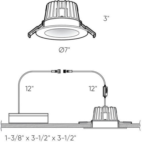 RGR White Regressed in Color Temperature Changing, Gimbal Down Light