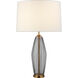 kate spade new york Everleigh 32.5 inch 15 watt Smoked Glass Table Lamp Portable Light, Large