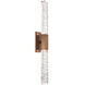 Axis LED 5.5 inch Novel Brass Indoor Sconce Wall Light in 3000K LED, Double