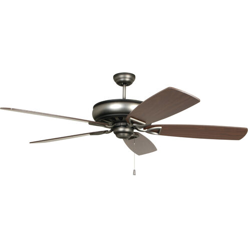 Supreme Air 70 inch Dark Antique Nickel with Reversible Birch and Teak Blades Indoor/Outdoor Ceiling Fan