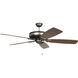 Supreme Air 70 inch Dark Antique Nickel with Reversible Birch and Teak Blades Indoor/Outdoor Ceiling Fan