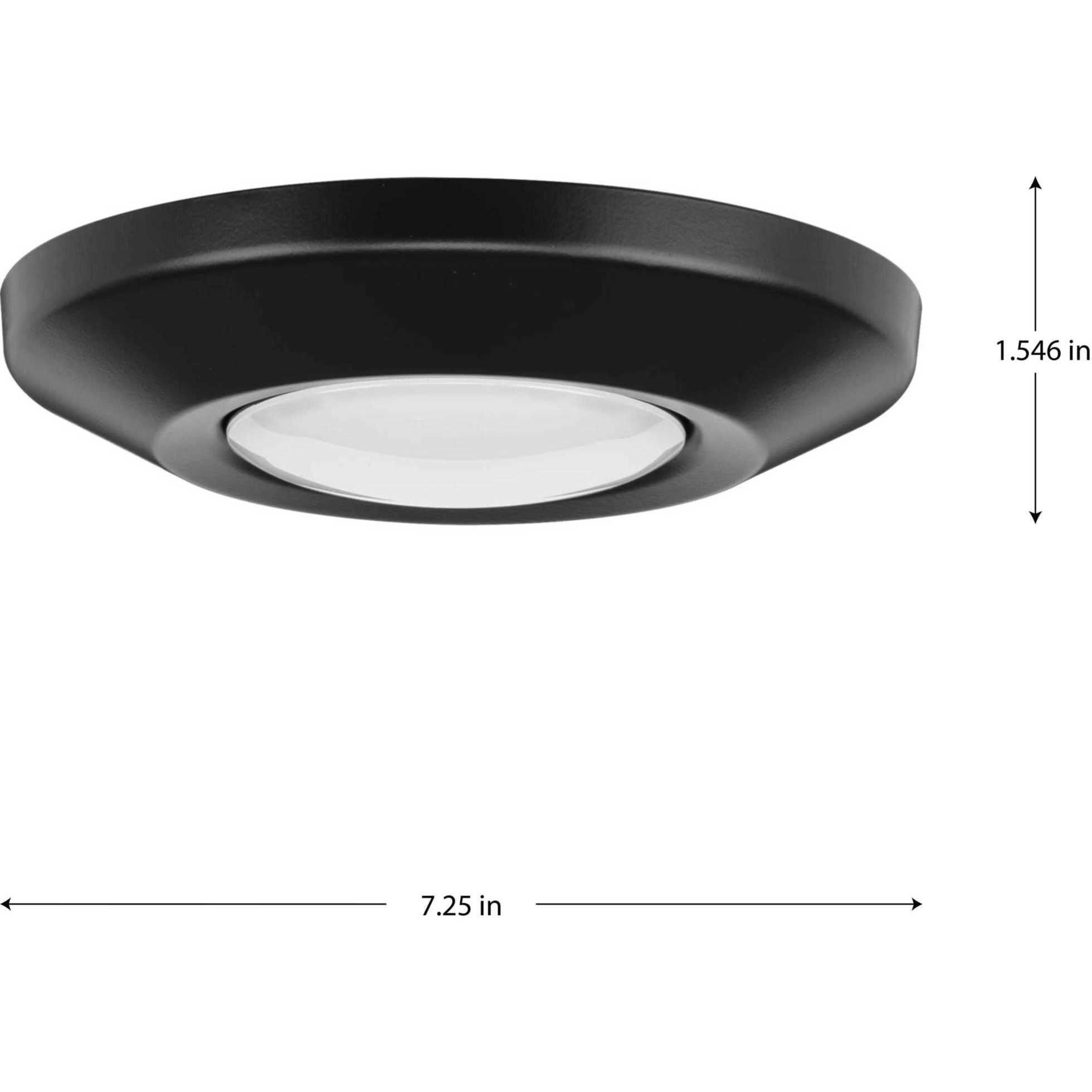 Intrinsic 1 Light 7.25 inch Black Flushmount Ceiling Light