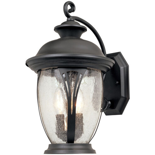 Westchester 2 Light 16 inch Bronze Outdoor Wall Lantern in Seedy