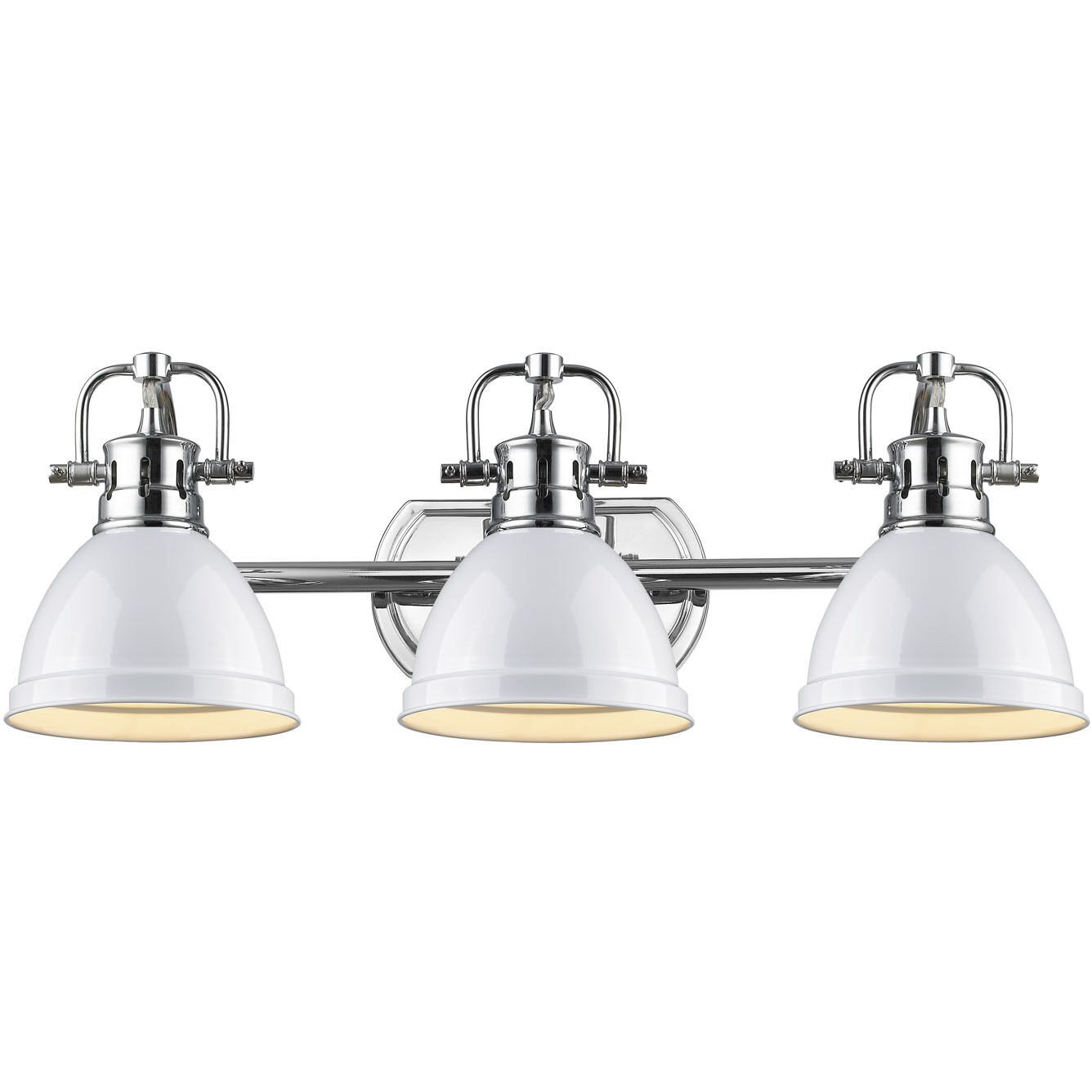 Yep Duncan Vanity Wall Light in Chrome, White