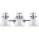 Yep Duncan Vanity Wall Light in Chrome, White