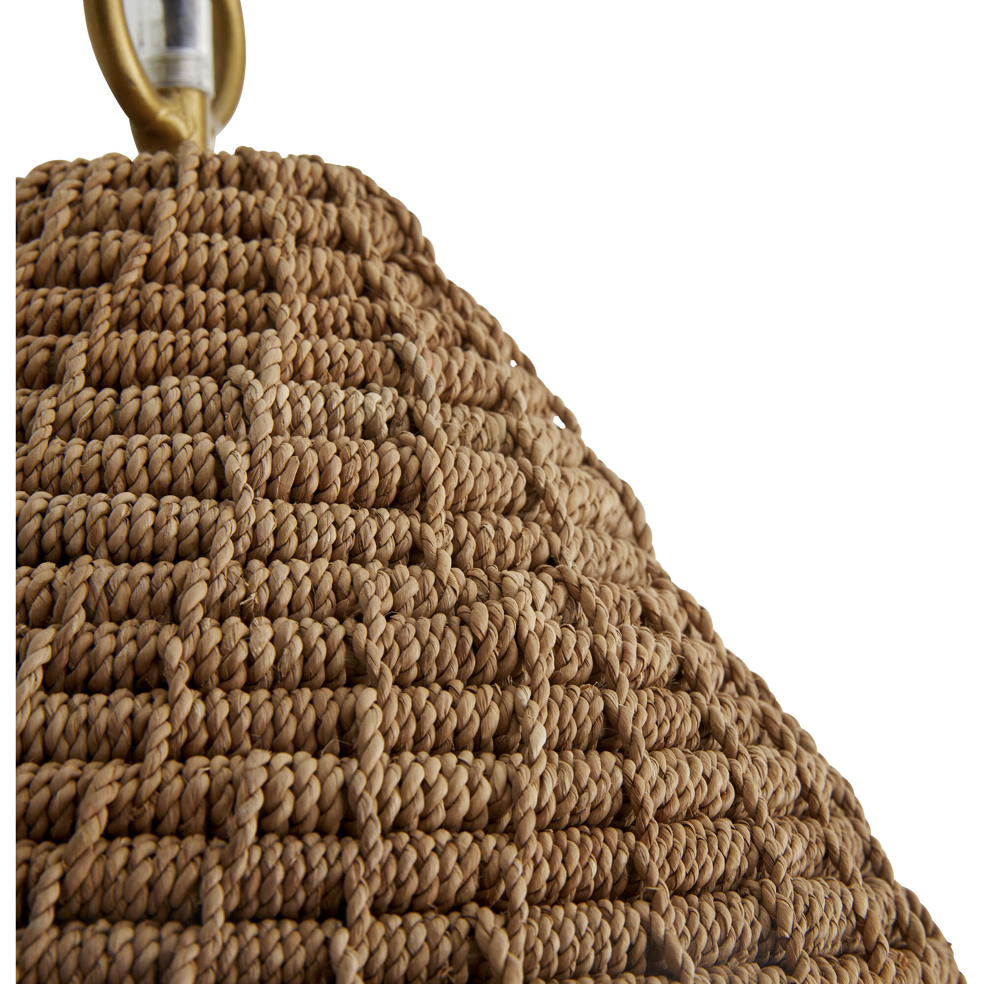 Orla 1 Light 18 inch Natural and Antique Brass Pendant Ceiling Light