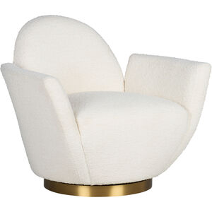 Alba White/Cream and Gold Chair