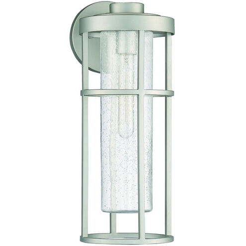 Encompass 1 Light 18 inch Satin Aluminum Outdoor Wall Mount, Medium