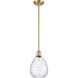 Ballston Large Waverly 1 Light 8 inch Satin Gold Pendant Ceiling Light, Ballston