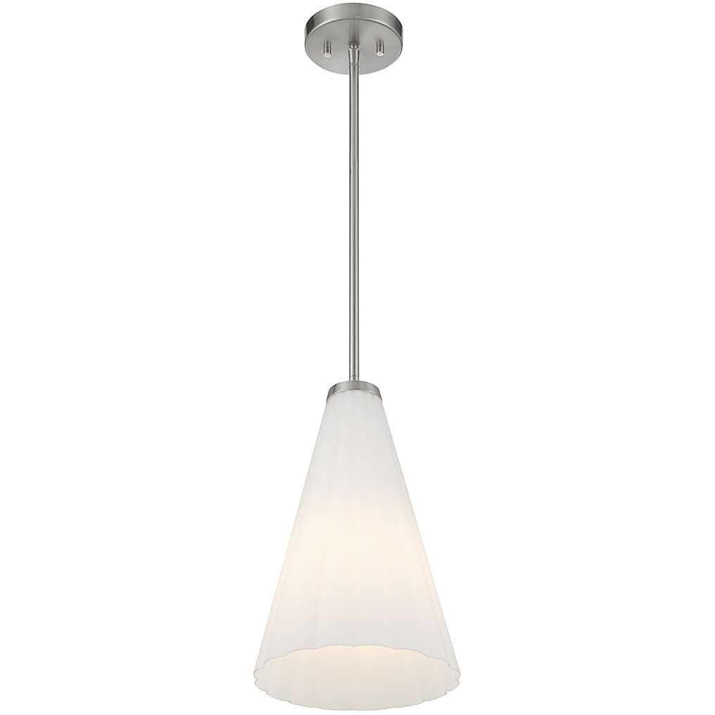 Bristol 1 Light 9 inch Satin Nickel Pendant Ceiling Light