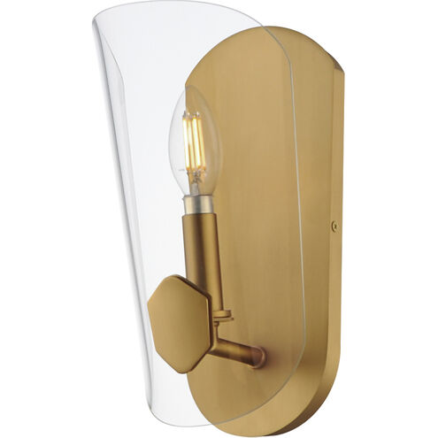 Armory 1 Light 5.75 inch Natural Aged Brass Wall Sconce Wall Light