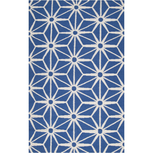 Fallon 36 X 24 inch Dark Blue, Beige Rug