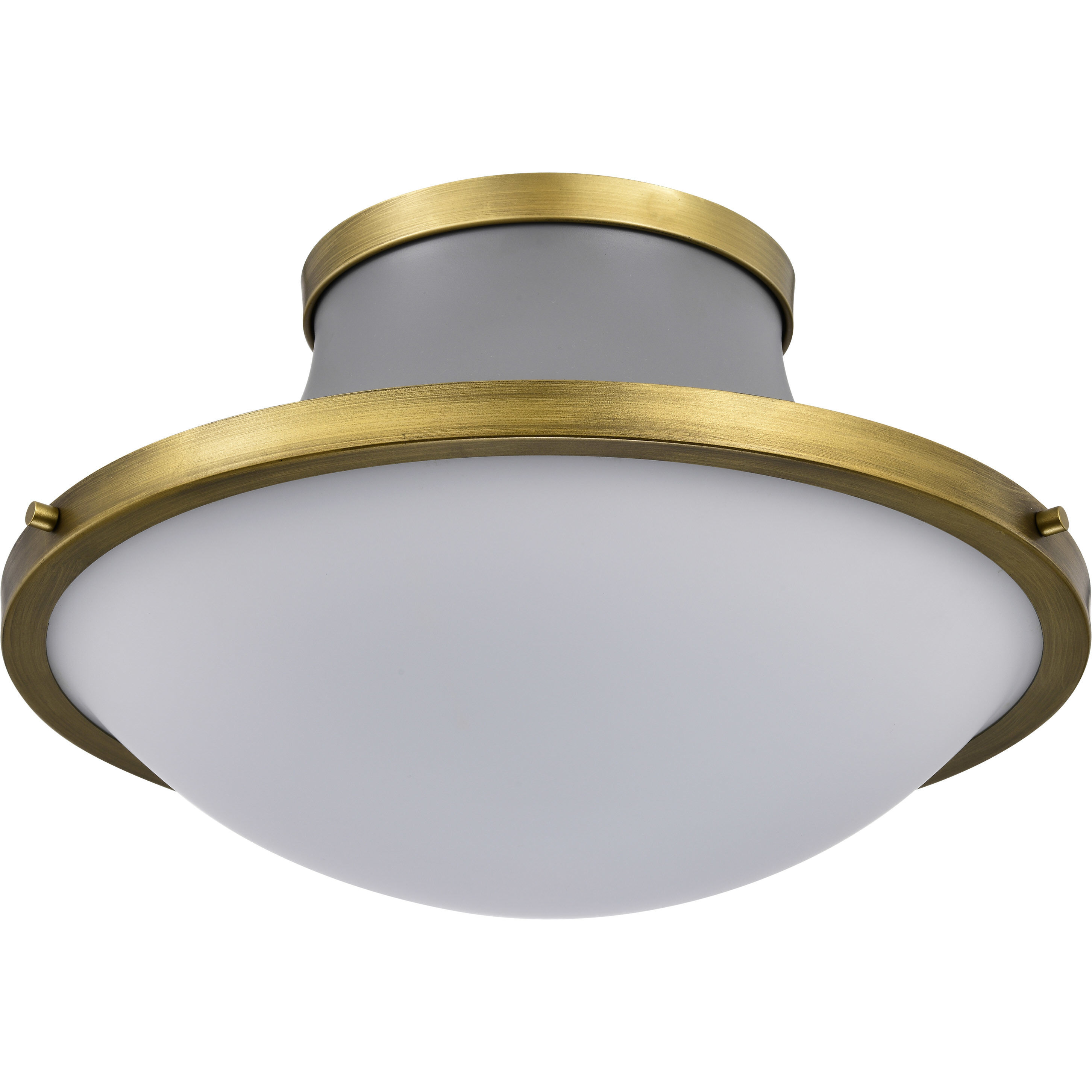 Lafayette 1 Light 18 inch Matte Gray Flush Mount Ceiling Light