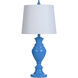 Cameron 28 inch 100.00 watt Bright Marlin Blue Table Lamp Portable Light