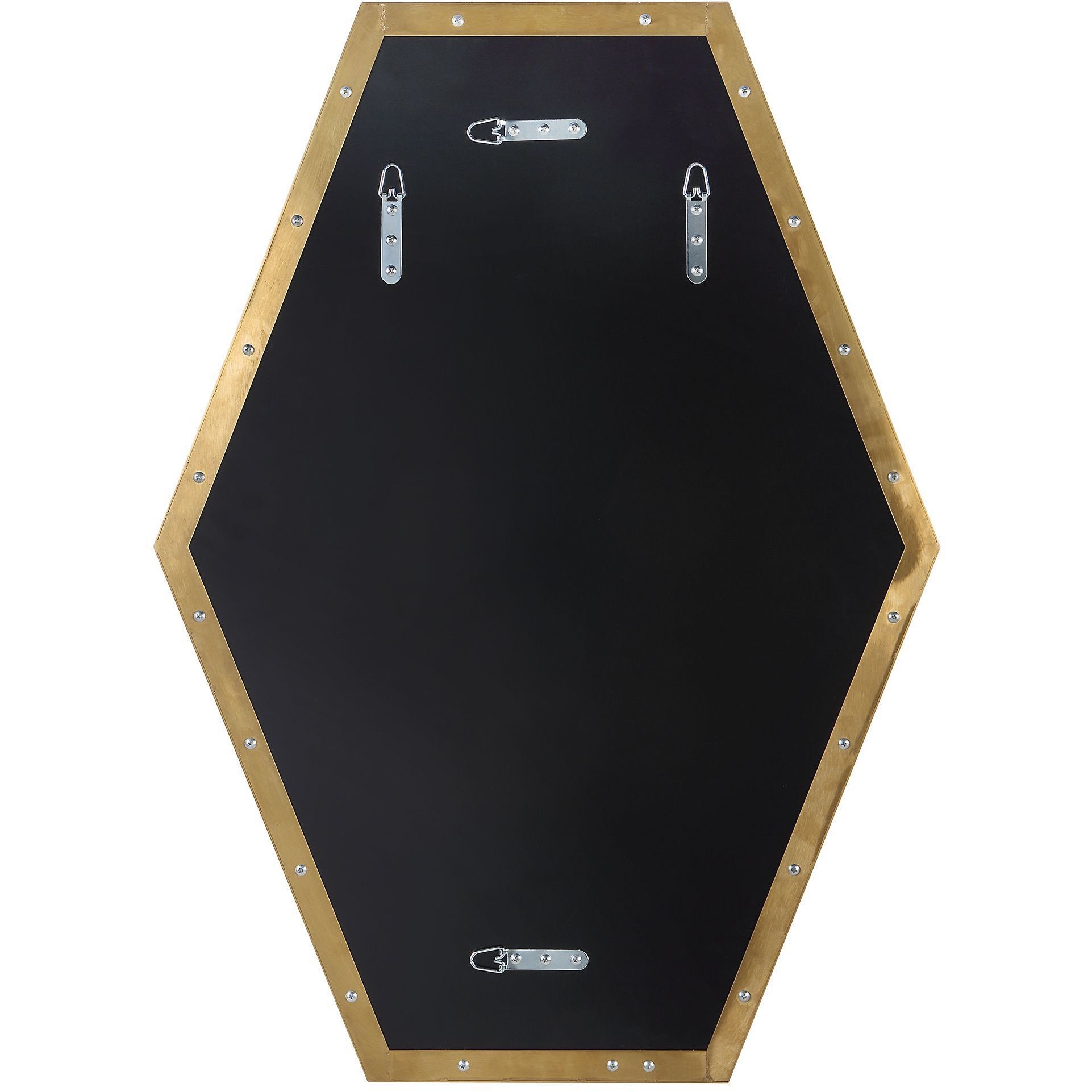 Ankara 34 X 25 inch Plated Brushed Brass Mirror