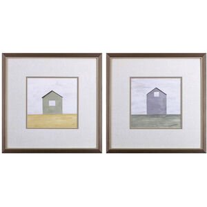 Farmhouse Green and Yellow and Blue and Neutral Framed Art