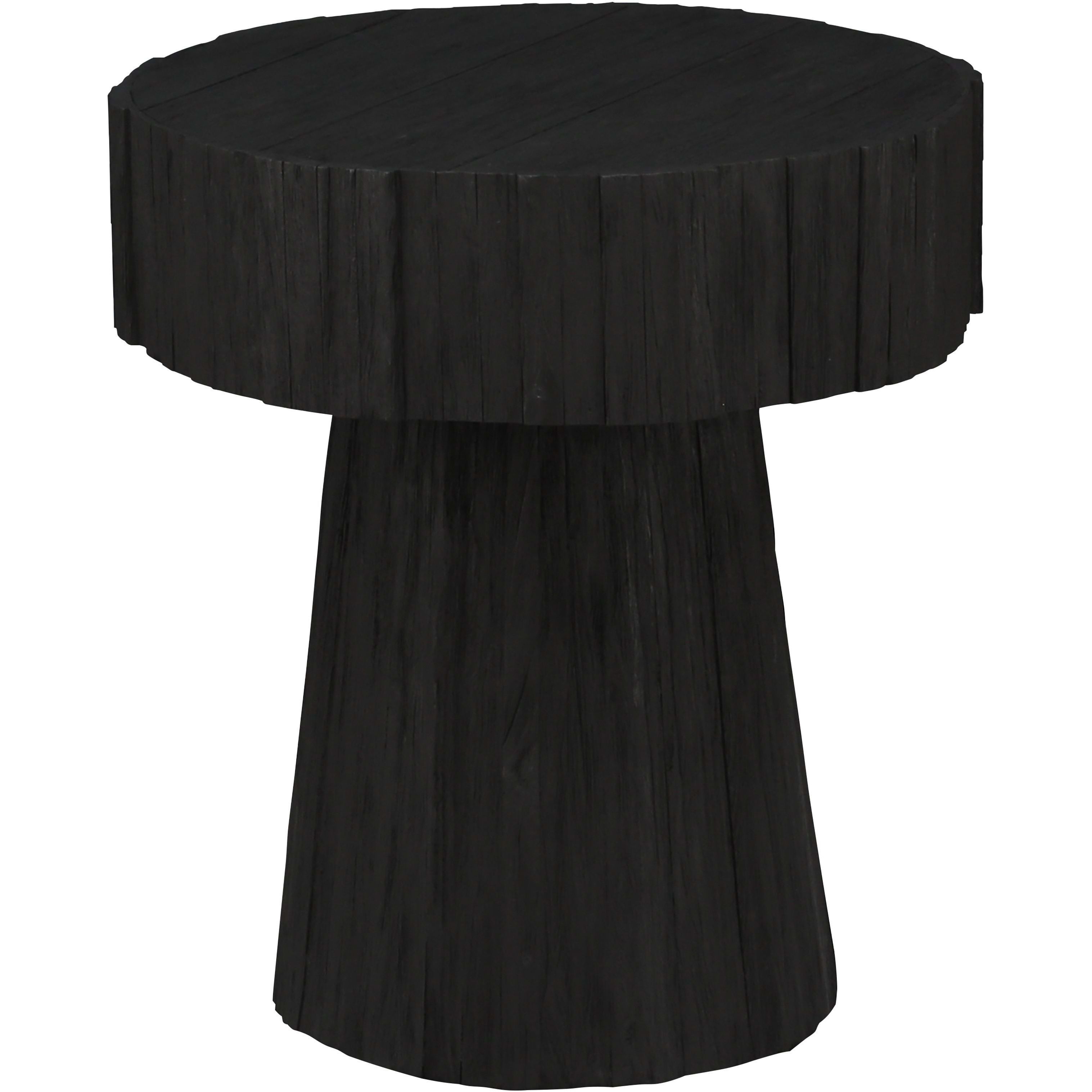 Minato 24 X 22 inch Shou Sugi Ban Accent Table