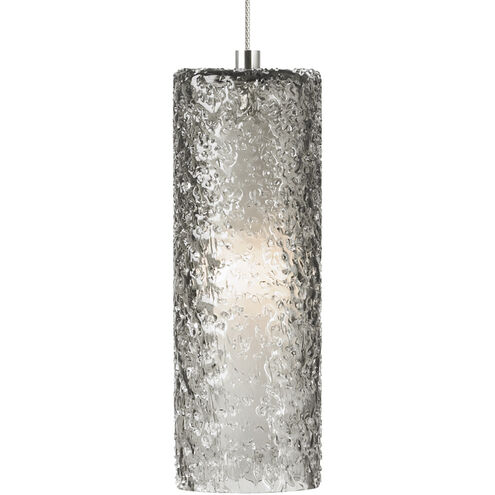 Sean Lavin Mini Rock Candy 1 Light 120 Satin Nickel Low-Voltage Pendant Ceiling Light in Monopoint, Smoke Glass