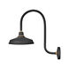 Foundry Classic 1 Light 24 inch Textured Black/Brass Outdoor Wall Mount
