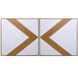 Chevrons 48 X 48 inch Hand Painted Art, Set Of 2