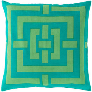 Circles & Squares 20 inch Emerald Pillow Kit