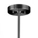 Radiance Collection 1 Light 8 inch Gloss Black and Matte White with Polished Chrome Pendant Ceiling Light