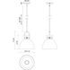 Alora Mood Waldo 1 Light 10.5 inch Matte Black Pendant Ceiling Light in Smoke Glass