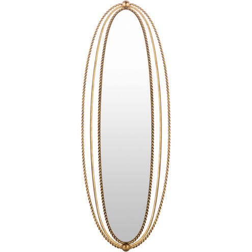Chasm 30.5 X 9.5 inch Light Grey Mirror, Oval