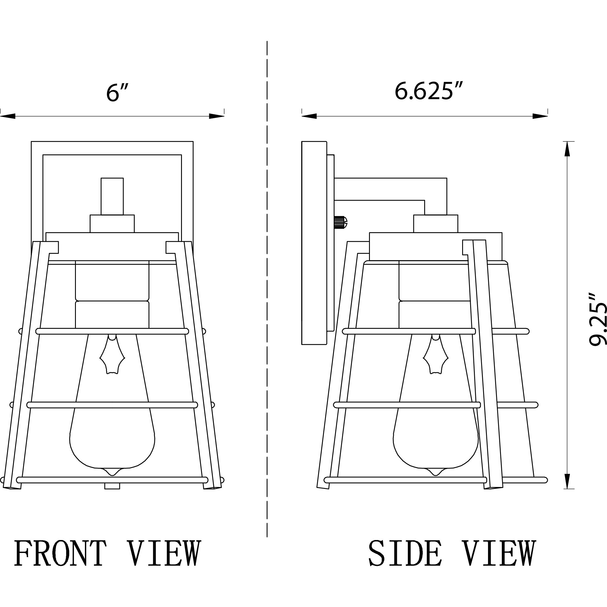 Helix 1 Light 9.25 inch Black Outdoor Wall Light