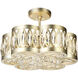 Nova 6 Light 16 inch Champagne Chandelier Ceiling Light