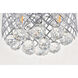 Tully 3 Light 10 inch Chrome Flush Mount Ceiling Light