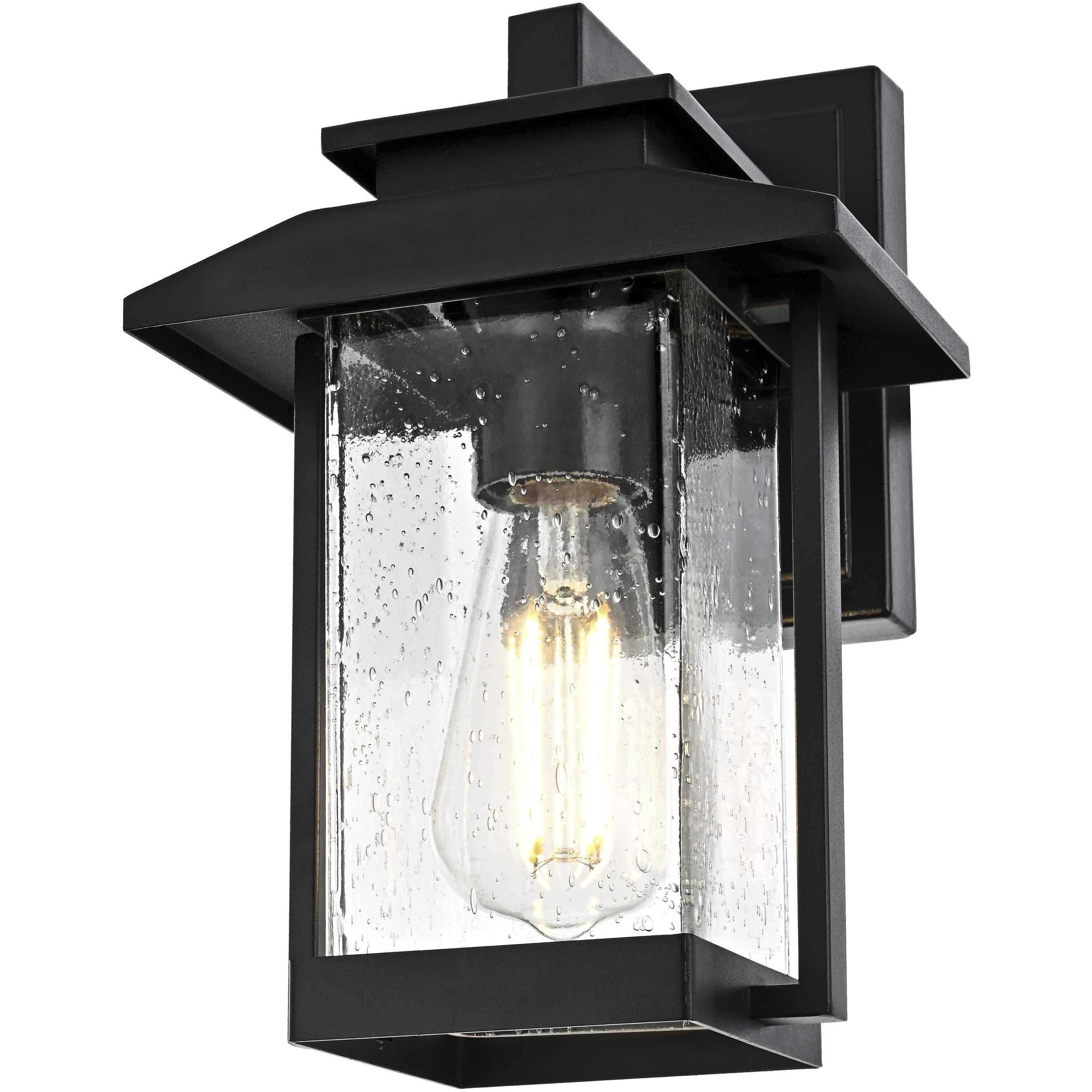 Tioga 1 Light 12 inch Black Outdoor Wall Sconce