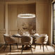 Sevryn LED 36 inch Soft Brass Ring Pendant Ceiling Light