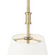 Adorra 3 Light 16 inch Vintage Brass Pendant Ceiling Light