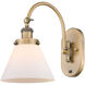 Franklin Restoration Cone 1 Light 8 inch Brushed Brass Sconce Wall Light