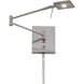 George's Reading Room 5 inch 8.00 watt Brushed Nickel Swing Arm Wall Lamp Wall Light, Pharmacy